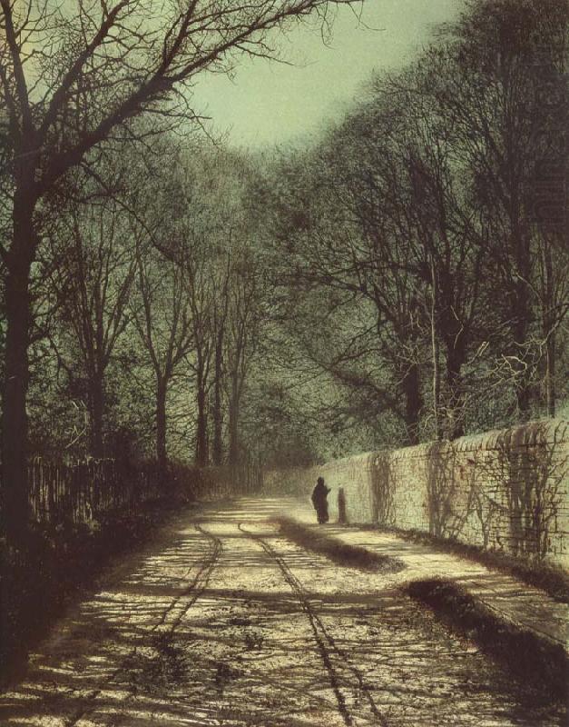 Atkinson Grimshaw Tree Shadows on the Park Wall,Roundhay Park Leeds china oil painting image